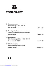 TOOLCRAFT T-HKS 1500 Operating Instructions Manual