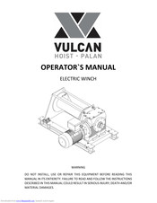 Vulcan-Hart W087 Operator's Manual