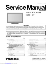 Panasonic VIERA TC-L32X30 Service Manual