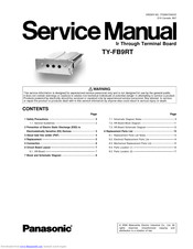 Panasonic TY-FB9RT Service Manual