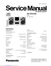 Panasonic SA-VK31EE Service Manual