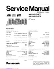Panasonic SA-VK91DGC Service Manual
