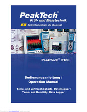 PeakTech 5180 Operation Manual