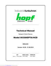 hopf Elektronik GmbH 8030HEPTA/NCD Technical Manual