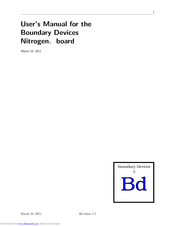Boundary Devices Nitrogen series User Manual