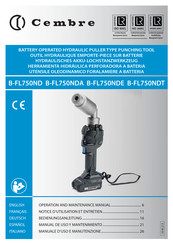 Cembre B-FL750ND Operation And Maintenance Manual