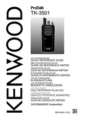 Kenwood TK-3501-E Quick Reference Manual