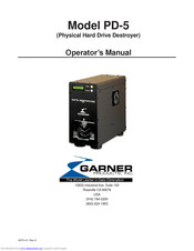Garner PD-5 Operator's Manual