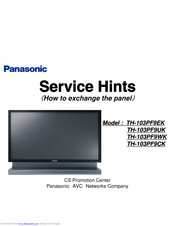 Panasonic TH-103PF9EK Service Manual