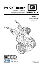 Gravely Pro-QXT Tractor 985910 Operator's Manual