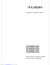 Fujioh FH-GS6020 SVGL Operating & Installation Manual