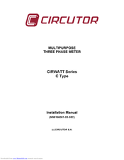 Circutor CIRWATT Series Installation Manual