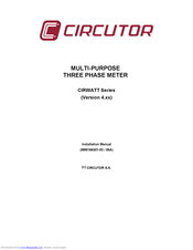 Circutor CIRWATT Series Installation Manual