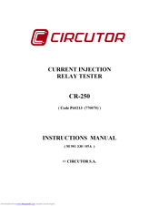 Circutor CR-250 Instruction Manual