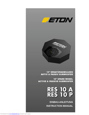 Eton Res 10 P Instruction Manual