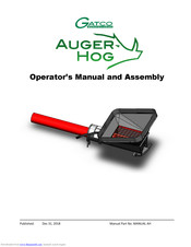 Gatco Auger-Hog AH15-00 Operator’s Manual And Assembly
