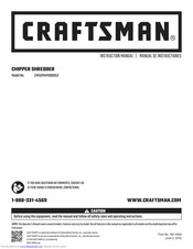 Craftsman CMXGPAM1080053 Instruction Manual