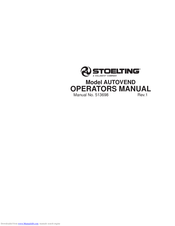 Stoelting AUTOVEND Operator's Manual
