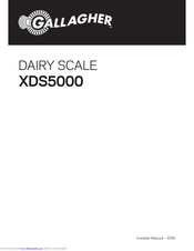 Gallagher DAIRY SCALE XDS5000 Installer Manual