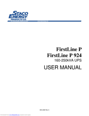 Staco Energy FirstLine P User Manual