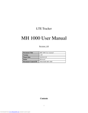 MobileHelp MH 1000 User Manual