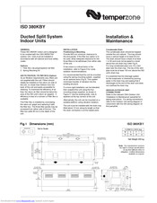 Temperzone ISD 380KBY Installation & Maintenance