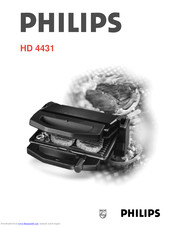 Philips HD 4431 Operating Instructions Manual