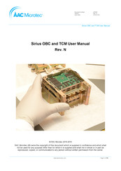 AAC Microtec Sirius OBC User Manual