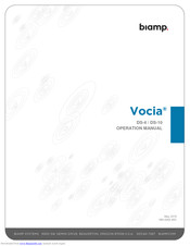 Biamp Vocia DS-10 Operation Manual