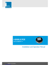 IDENTEC SOLUTIONS SensorSMART i-Q350LX PCE Installation And Operation Manual