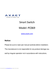Axaet PC069 Quick Start Manual