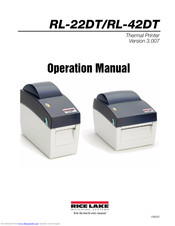 Rice Lake RL-42DT Operation Manual