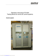 AUMA PV1644 Operation Instructions Manual