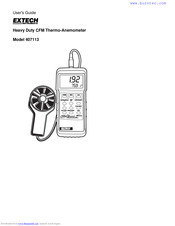 Extech Instruments 407113 User Manual