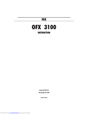 Olivetti OFX 3100 Instructions Manual