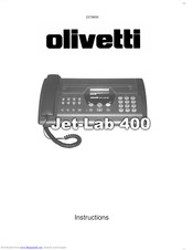 Olivetti Fax-Lab 300 Instructions Manual