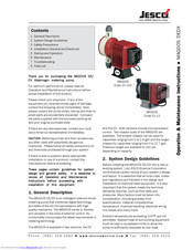 Jesco MAGDOS 20-100 Operation & Maintenance Instructions Manual