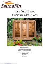 SaunaFin Luna Cedar Assembly Instructions Manual