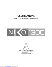 Accademia Laboratory Niko 1300M User Manual