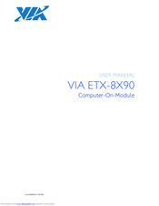 VIA Technologies ETX-8X90 User Manual