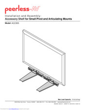 peerless-AV ACC955 Installation And Assembly Manual