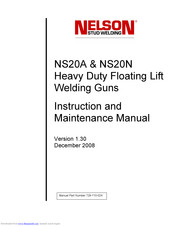 Nelson NS20N Instruction And Maintenance Manual