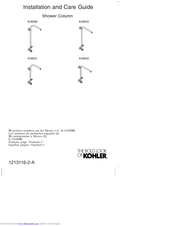 Kohler K-45212 Installation And Care Manual