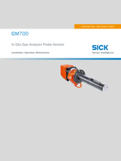 SICK GM700-02 Operating Instructions Manual