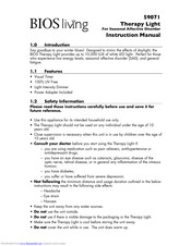 BIOS LIVING 59071 Instruction Manual