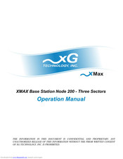 xG Technology xMax BSN200-3S Operation Manual
