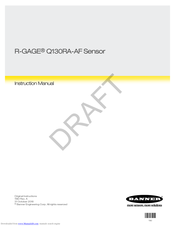 Banner R-Gage Q130RA-AF Instruction Manual