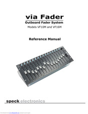 Speck via Fader VF10 Reference Manual