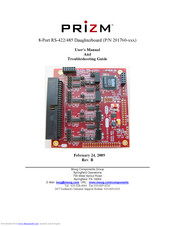 Prizm 201760 Series User's Manual And Troubleshooting Manual