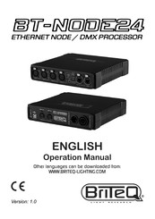 Briteq BT-NODE24 Operation Manual